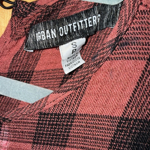 Urban Outfitters Red and Black Plaid Maxi Dress - Picture 5 of 5